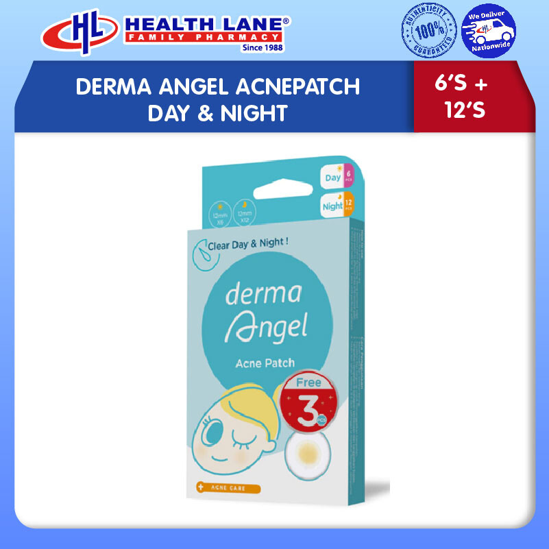 DERMA ANGEL JERAWATPATCH DAY (6'S) & NIGHT (12'S)